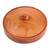 Wood decorative box, 'Sylvan Treasure' - Polished Round Brown Beechwood Decorative Box with Lid