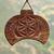 Wood wall decor, 'One Amulet' - Traditional Handcrafted Walnut Wood Daghdghan Wall Decor