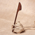 Wood hair pin, 'Sylvan Queen' - Hand-Carved Traditional Dark Brown Walnut Wood Hair Pin