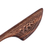 Wood hair pin, 'Sylvan Queen' - Hand-Carved Traditional Dark Brown Walnut Wood Hair Pin