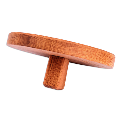 Prensa de galletas de madera - Prensa de galletas de madera de haya geométrica redonda tallada a mano