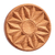 Wood cookie press, 'Sweetly Sunny' - Hand-Carved Round Sunflower-Patterned Beechwood Cookie Press