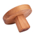 Wood cookie press, 'Sweetly Sunny' - Hand-Carved Round Sunflower-Patterned Beechwood Cookie Press