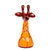 Ceramic sculpture, 'Joyous Giraffe' - Yellow and Brown Ceramic Giraffe Sculpture from Armenia