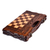 Wood board game set, 'Double the Fun' - Handcrafted Wood Chess and Backgammon Board Game Set