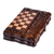 Wood board game set, 'Double the Delight' - Hand Carved Wood Chess and Backgammon Board Game Set