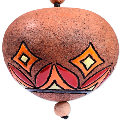 Ceramic wall decor, 'Starry Daghdghan' - Traditional Starry Ceramic Daghdghan Wall Accent