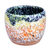 Ceramic vase, 'Intense Action' - Handcrafted Modern Warm-Toned Ceramic Bowl Vase
