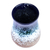 Ceramic vase, 'Blue Perception' - Handcrafted Modern Blue and Brown Ceramic Bouquet Vase