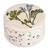 Ceramic jewelry box, 'Nature and Dots' - Armenian Hand-Painted Glazed Ceramic Floral Jewelry Box