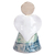 Decorative ceramic bell, 'Angelic Harmonies' - Angel Decorative Ceramic Bell Crafted and Painted by Hand