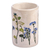Ceramic vase, 'Ladybug Splendor' - Glazed Ceramic Vase with Hand-Painted Ladybug & Floral Motif
