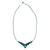 Amazonit-Makramee-Halskette mit langem Anhänger - Handgefertigte Makramee-Halskette mit langem Anhänger und Amazonit-Stein