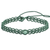 Nephrite jade macrame choker necklace, 'Stylish Aqua' - Jade Macrame Choker Necklace Handmade in Aqua Cotton Cords