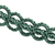 Nephrite jade macrame choker necklace, 'Stylish Aqua' - Jade Macrame Choker Necklace Handmade in Aqua Cotton Cords
