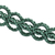 Gargantilla de macramé de jade - Gargantilla de Macramé de Jade hecha a mano en cordones de algodón Aqua