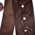 cinturón de cuero de los hombres - Cinturón clásico hecho a mano de cuero 100% marrón oscuro para hombre