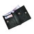 Suede wallet, 'Fortunate Heritage' - Dark Grey 100% Suede Wallet with Ancient Pictograph Details