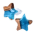 Pendientes de madera y resina - Pendientes de resina de madera de nogal azul y marrón en forma de estrella