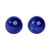 Pendientes de botón de cerámica - Pendientes de botón de cerámica azul violeta modernos con postes