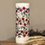 Ceramic vase, 'Ruby Pomegranate' - Hand-Painted Ceramic Pomegranate Cylinder Vase from Armenia