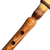 Juego de duduk y flauta de madera. - Juego de flauta y duduk de madera marrón con estuche azul clásico