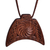 Wood pendant necklace, 'Infinity Talisman' - Traditional Geometric Walnut Wood Pendant Necklace