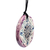 Ceramic pendant necklace, 'Twilight Elegance' - Hand-Painted Purple and Blue Floral Ceramic Pendant Necklace