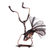 Escultura de cobre - Escultura surrealista de cobre oxidado de hombre breakdance