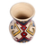 Mini florero de cerámica - Minijarrón de cerámica hecho a mano con estampado Artsaj de Armenia