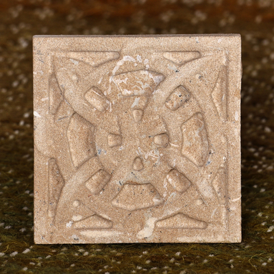 Imán de piedra felsita - Imán de piedra de felsita cuadrado tradicional tallado a mano