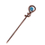 Agate and copper hair pin, 'My Celestial Beauty' - Antique-Finished Classic Blue Agate and Copper Hairpin