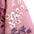 Hand-painted silk scarf, 'Primaveral Tenderness' - Floral Hand-Painted 100% Silk Scarf in a Pink Base Hue