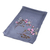 Hand-painted silk scarf, 'Serene Blooming' - Hand-Painted Floral-Themed Soft Grey 100% Silk Scarf