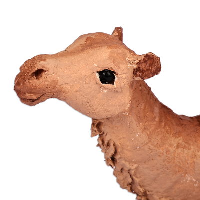 Escultura de papel maché - Escultura de camello de papel maché pintada a mano de Armenia