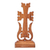 Wood cross, 'Sylvan Holiness' - Classic Hand-Carved Light Brown Beech Wood Cross