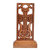 Wood cross sculpture, 'Reminder of Faith' - Hand-Carved Beech Wood Khachkar Cross Sculpture from Armenia