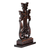 Wood cross, 'Sacred Testimony' - Traditional Hand-Carved Dark Brown Wood Cross from Armenia