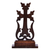 Wood cross, 'Sacred Testimony' - Traditional Hand-Carved Dark Brown Wood Cross from Armenia