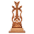 Wood cross, 'Mountain of Faith' - Nature-Themed Hand-Carved Folk Art Beechwood Cross