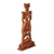 Wood cross, 'Faith and Mountains' - Classic Nature-Themed Beechwood Cross from Armenia