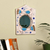 Ceramic wall accent mirror, 'Ivory Wonder' - Bird-Themed Ivory Ceramic Wall Accent Mirror from Armenia