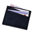 Suede card holder, 'Days of Elegance' - Suede Card Holder in Blue with One Pocket and Four Slots