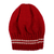 Knit hat, 'Cozy Red' - Artisan-Made Striped Red Acrylic and Wool Blend Knit Hat