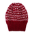 Knit hat, 'Bold Snowflakes' - Snowflake-Patterned Burgundy Acrylic and Wool Blend Knit Hat