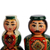 Wood figurines, 'Taraz Tradition' (set of 2) - Fair Trade Glazed 2-Piece Wood Taraz Couple Figurine Set