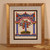 'The Pomegranate' - Folk Art Nature-Theme Framed Pomegranate Acrylic Painting