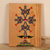 Wood wall art, 'Sylvan Faith' - Traditional Armenian Khachkar Cross Beech Wood Wall Art