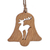 Wood ornaments, 'Deer Melodies' (set of 4) - Christmas-Inspired 4-Piece Beech Wood Deer Ornament Set