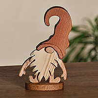 Wood sculpture, Fiery Gnome